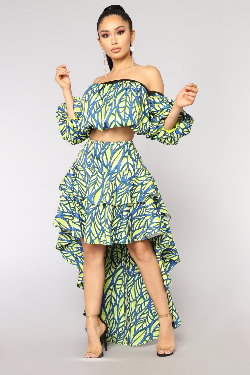 Krista Ruffle Skirt - Blue | Fashion Nova, Skirts | Fashion Nova