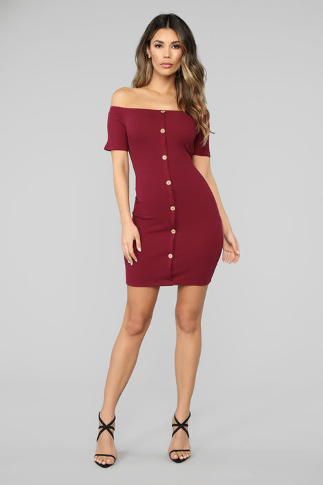 Fashion nova off the online shoulder dress