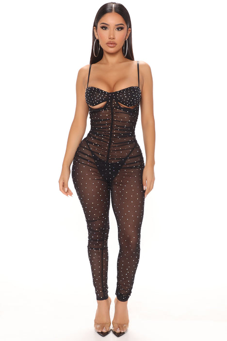 Bright like a hot sale diamond jumpsuit fashion nova