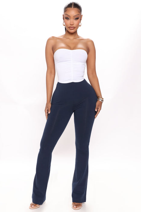 Dani Ruched Tube Top White Fashion Nova Knit Tops Fashion Nova