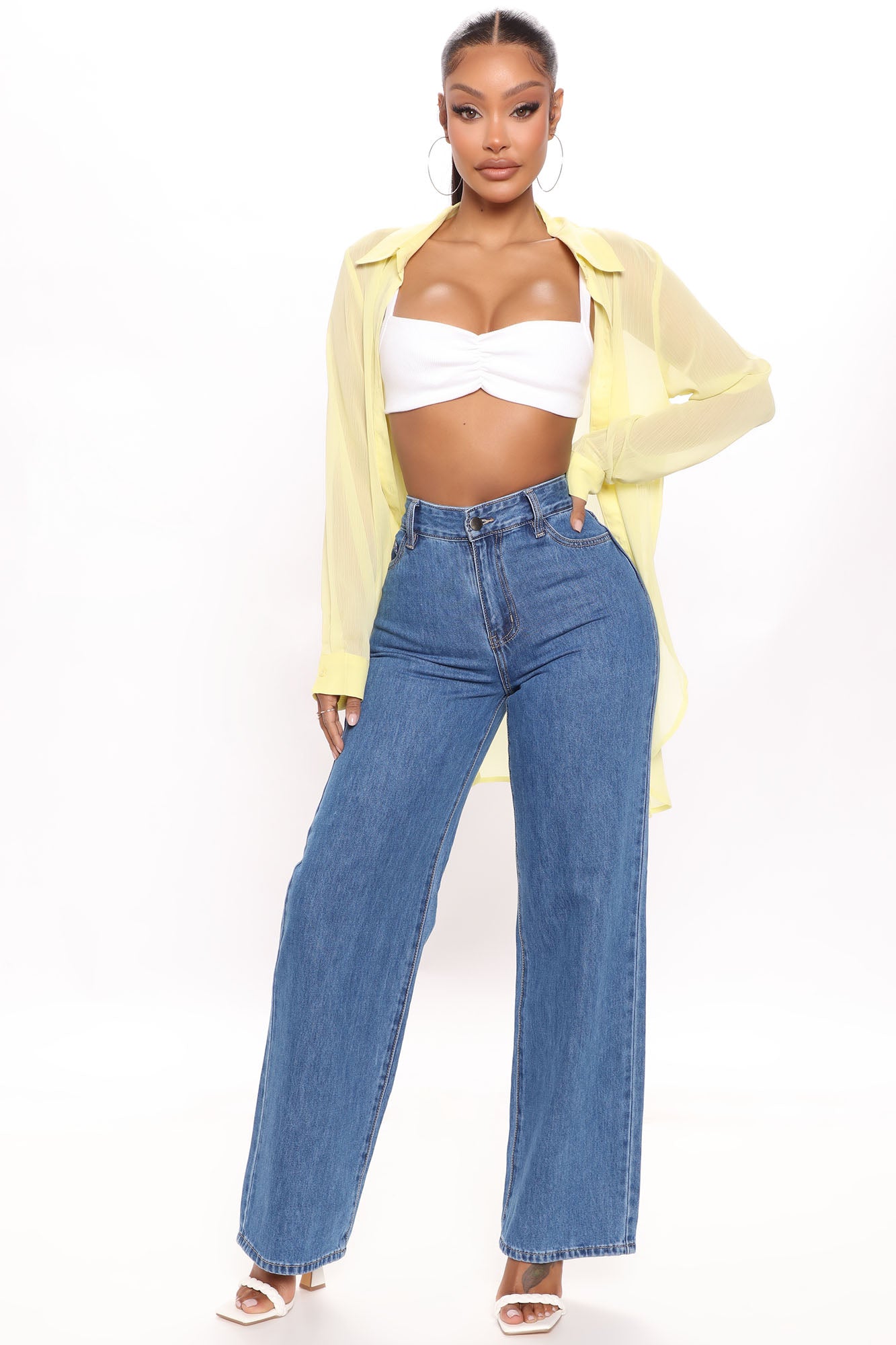 Wide leg jeans fashion on sale nova
