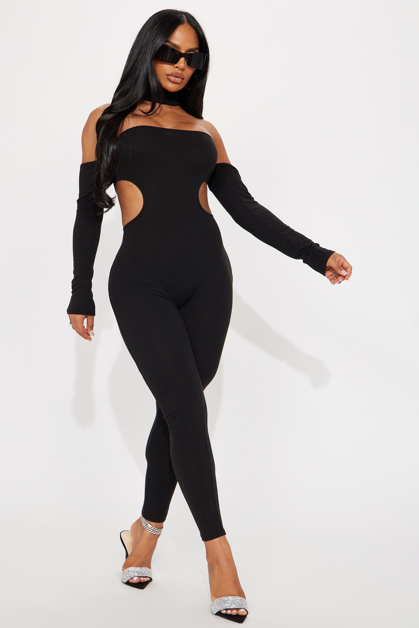 Long sleeve jumpsuit fashion nova hot sale