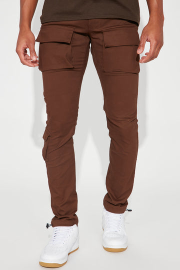 Collusion oversized multi pocket cargo pants in light brown - ShopStyle