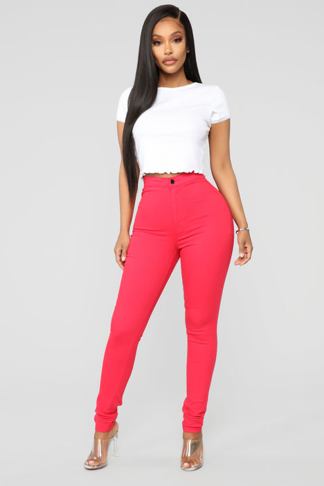 Super high waist denim skinnies best sale fashion nova
