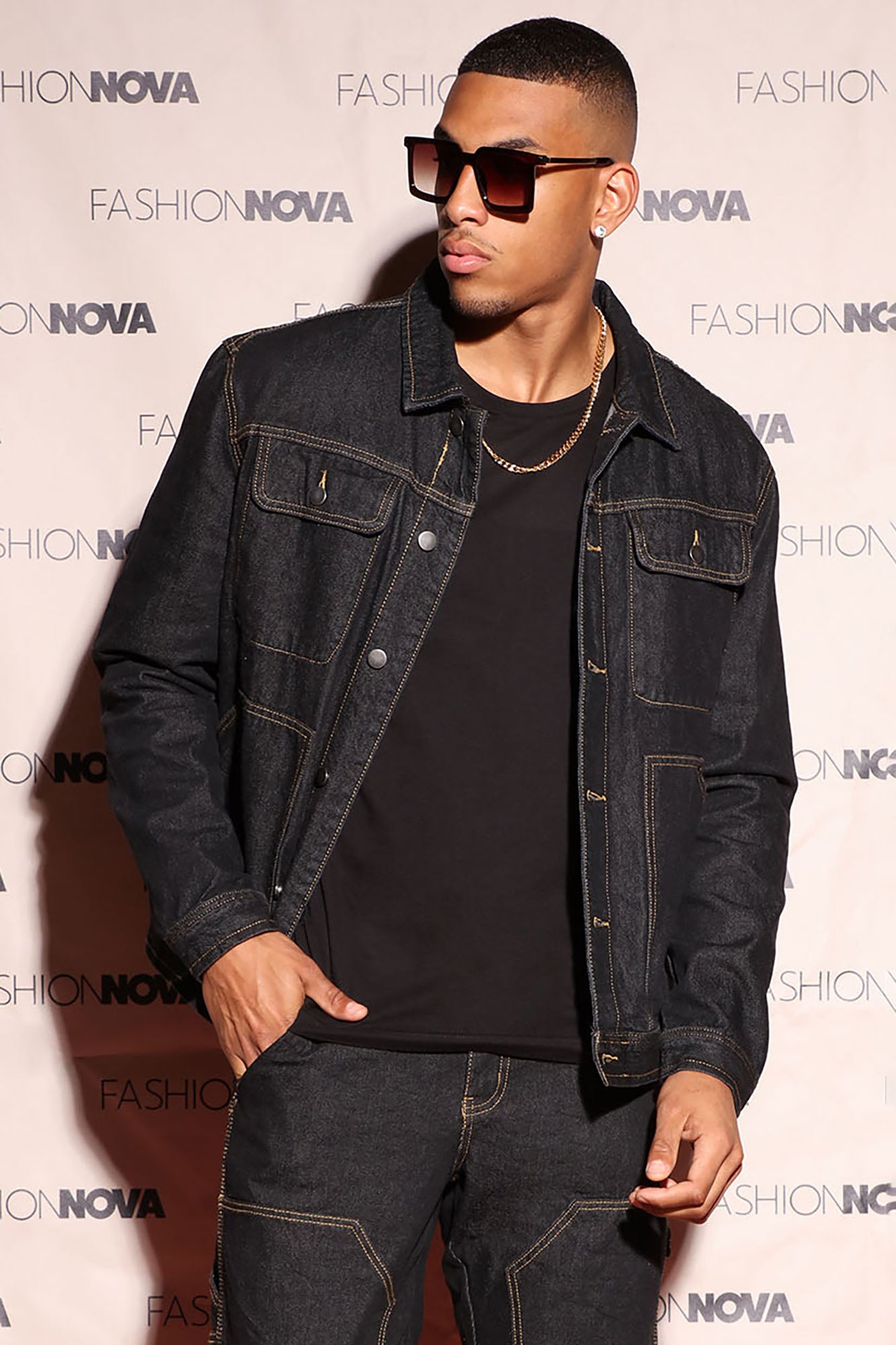 Fashion nova jean jacket outlet men