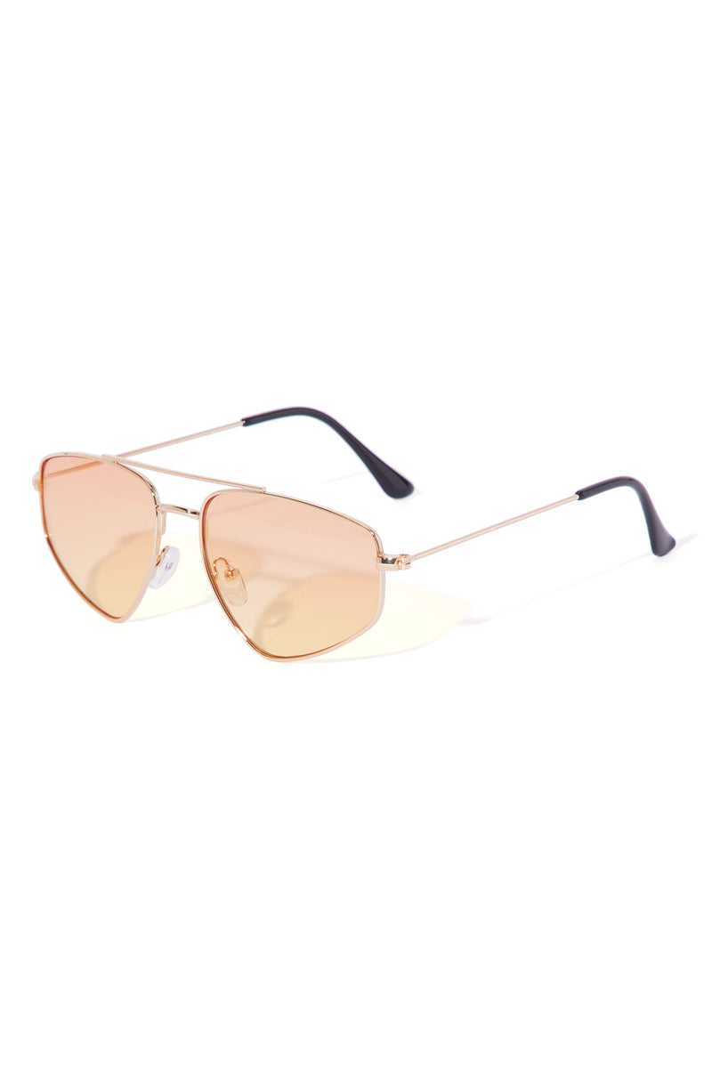 Manhatten Sunglasses - Peach/Violet