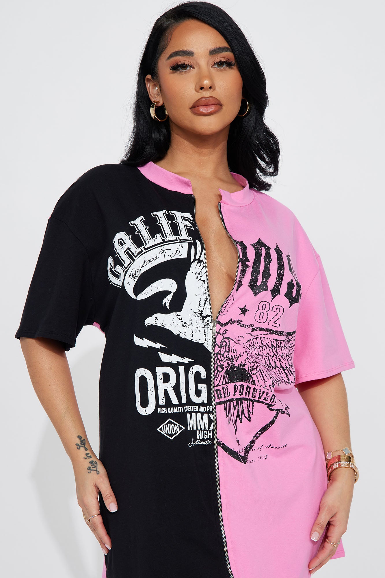 Fashion nova tee store shirt dress