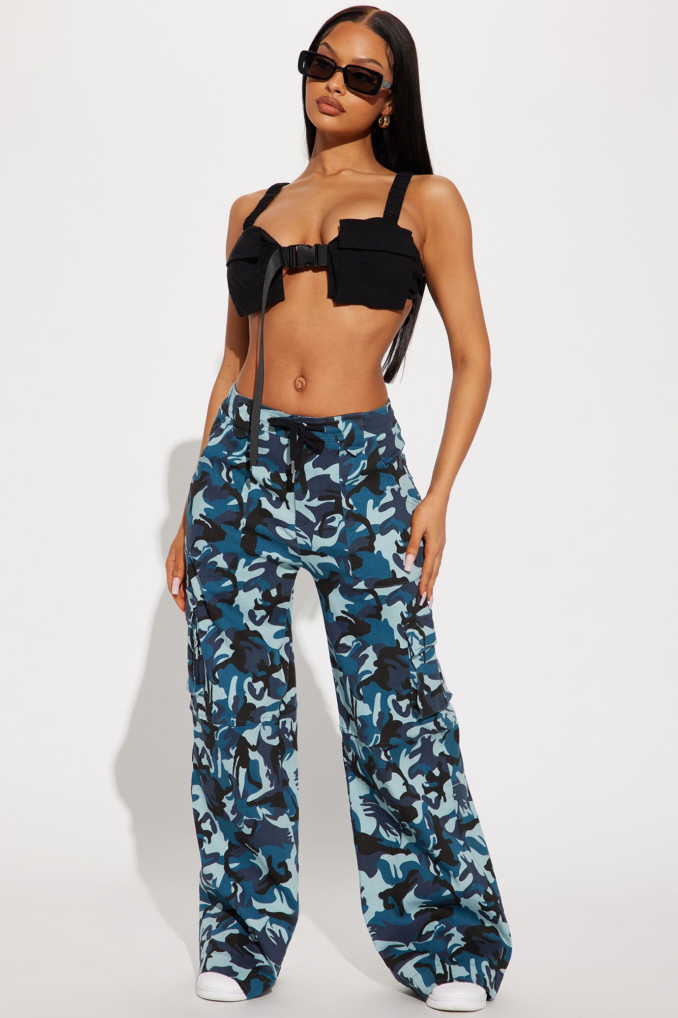 Camo cargo pants women's fashion nova clearance