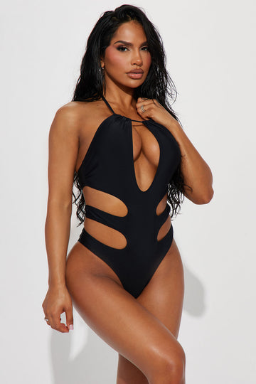 What A Beach Tiny Bikini Set - Black, Fashion Nova, Swimwear