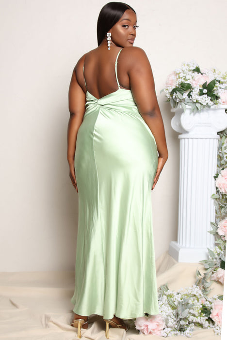 Chartreuse bridesmaid dress on sale