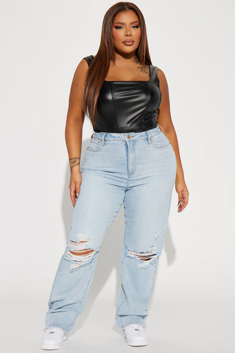 Non stretch plus hot sale size jeans