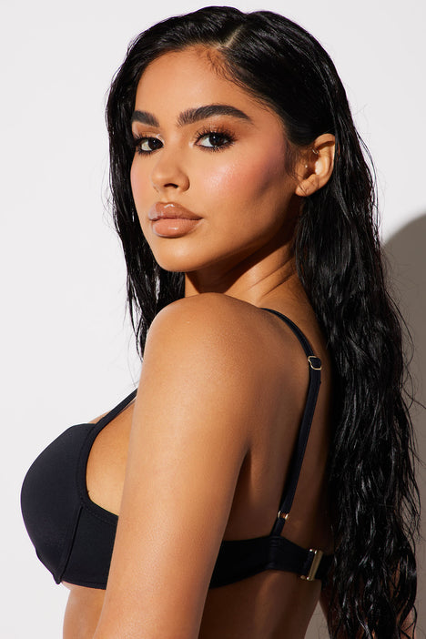 Cora Padded Bikini Top Black