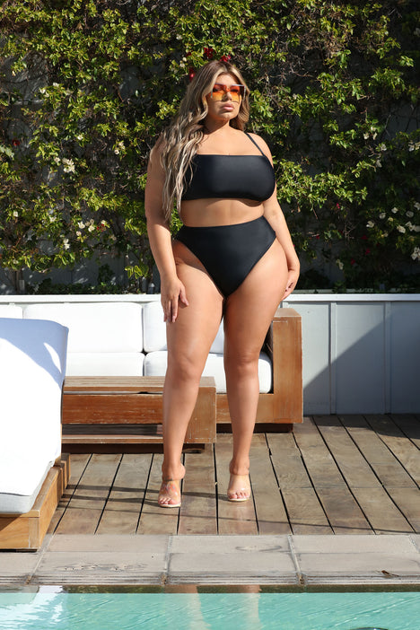 Maui Mix And Match Brazilian Bikini Bottom Black