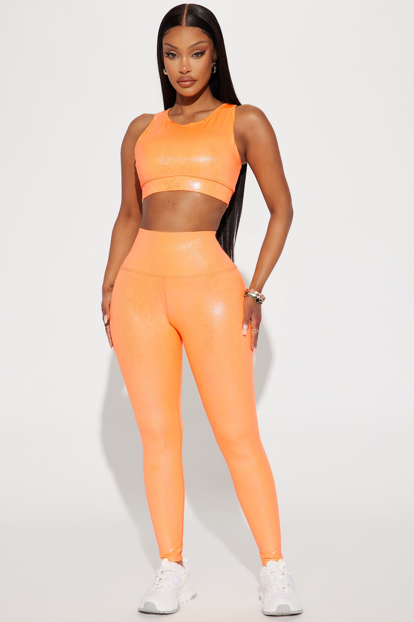 Eye Candy Legging - Orange, Fashion Nova, Nova Sport Bottoms
