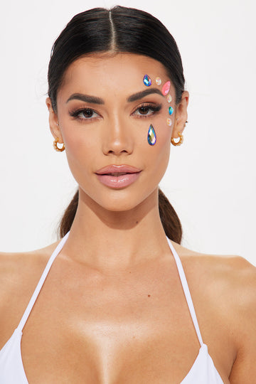 Secret Mystique Rhinestone Face Jewels Iridescent Fashion Nova