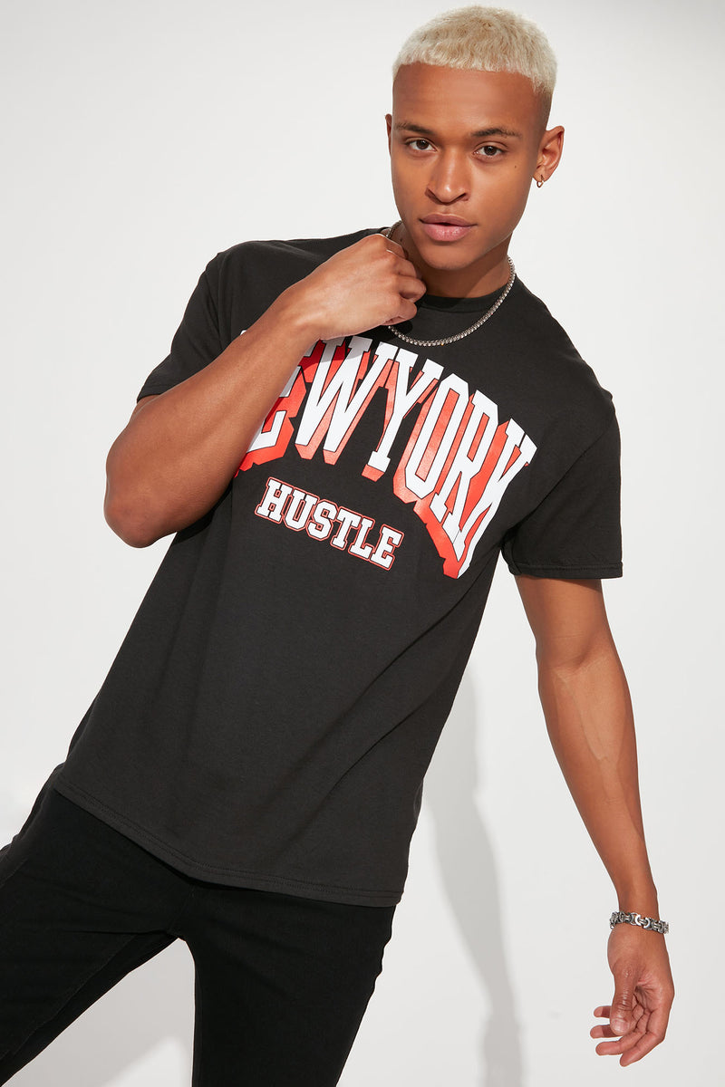 New York Hustle Short Sleeve Tee - Black | Fashion Nova, Mens Graphic ...