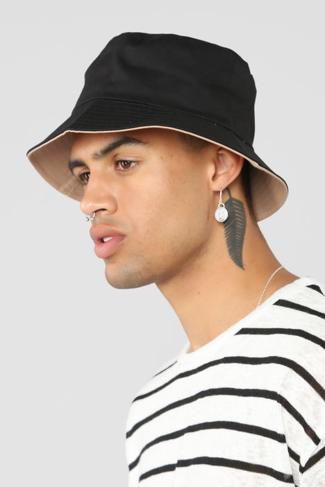 Men's Timeless Reversible Bucket Hat in Black by Fashion Nova | Fashion Nova