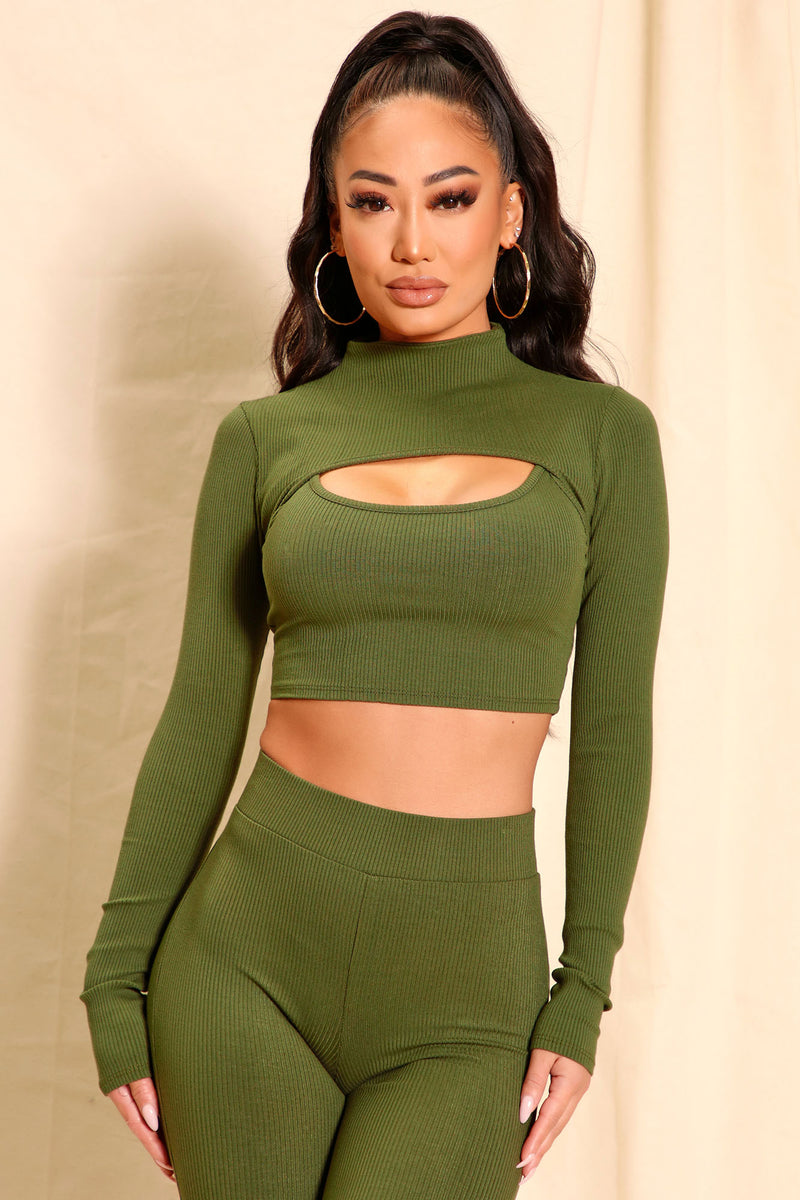 Blair Snatched Bolero Top - Olive | Fashion Nova, Knit Tops | Fashion Nova