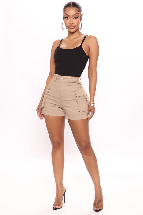 Khaki 2025 shorts women