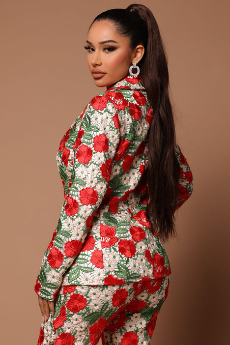 Fashion nova discount red blazer