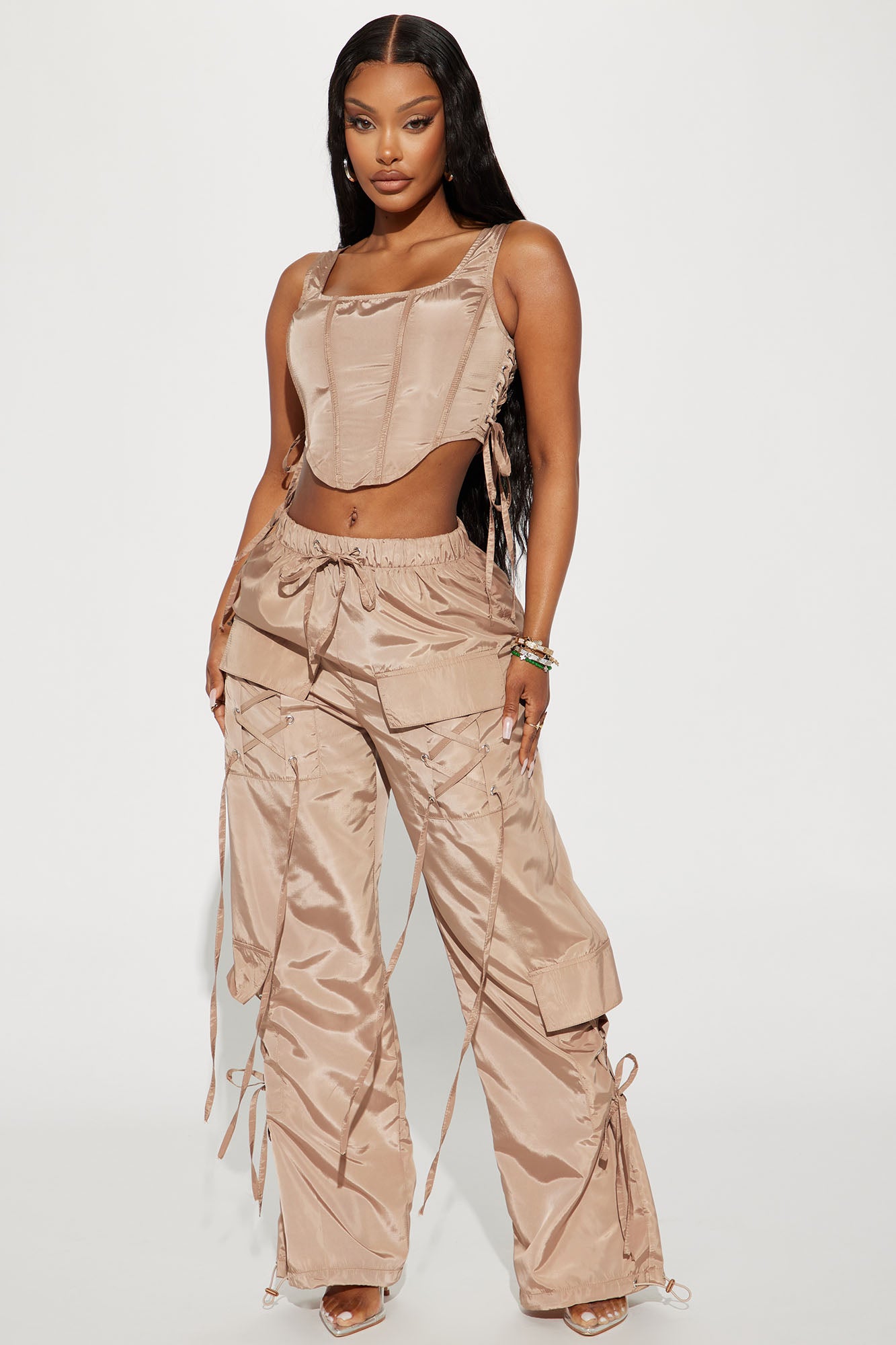 Tan jogger set online