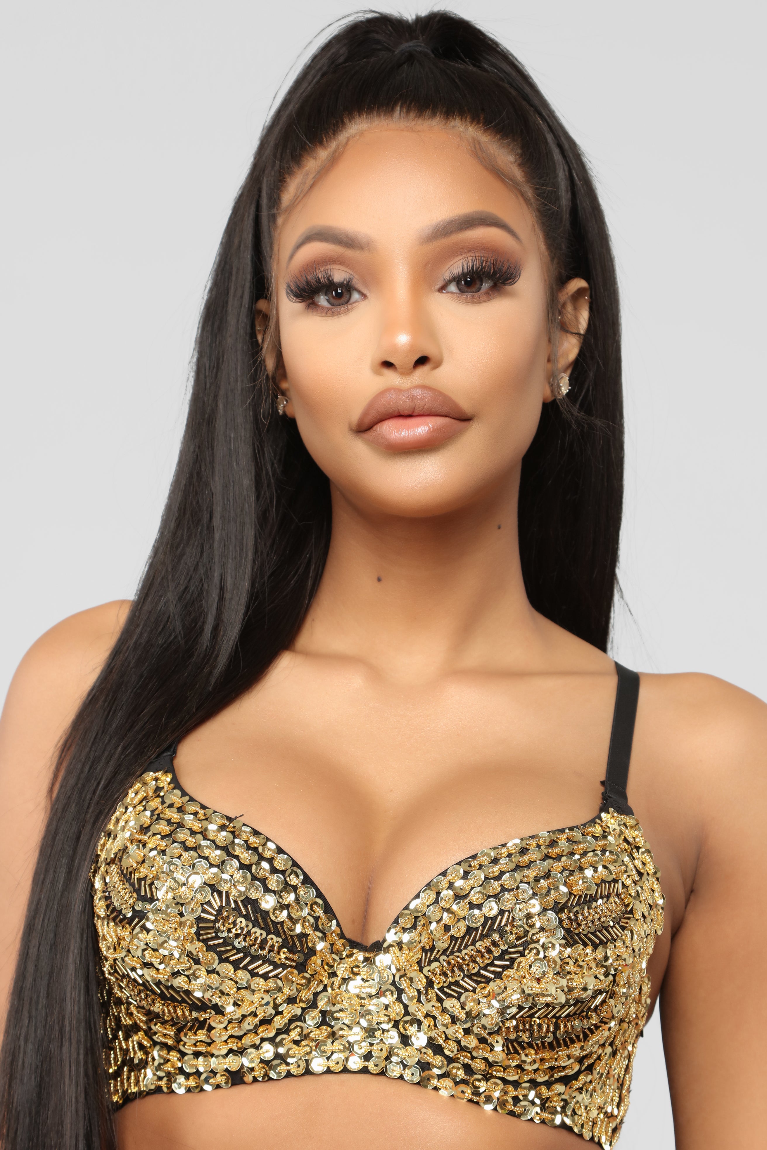 Show Them Up Sequin Bralette - Gold | Fashion Nova, Festival | Fashion Nova