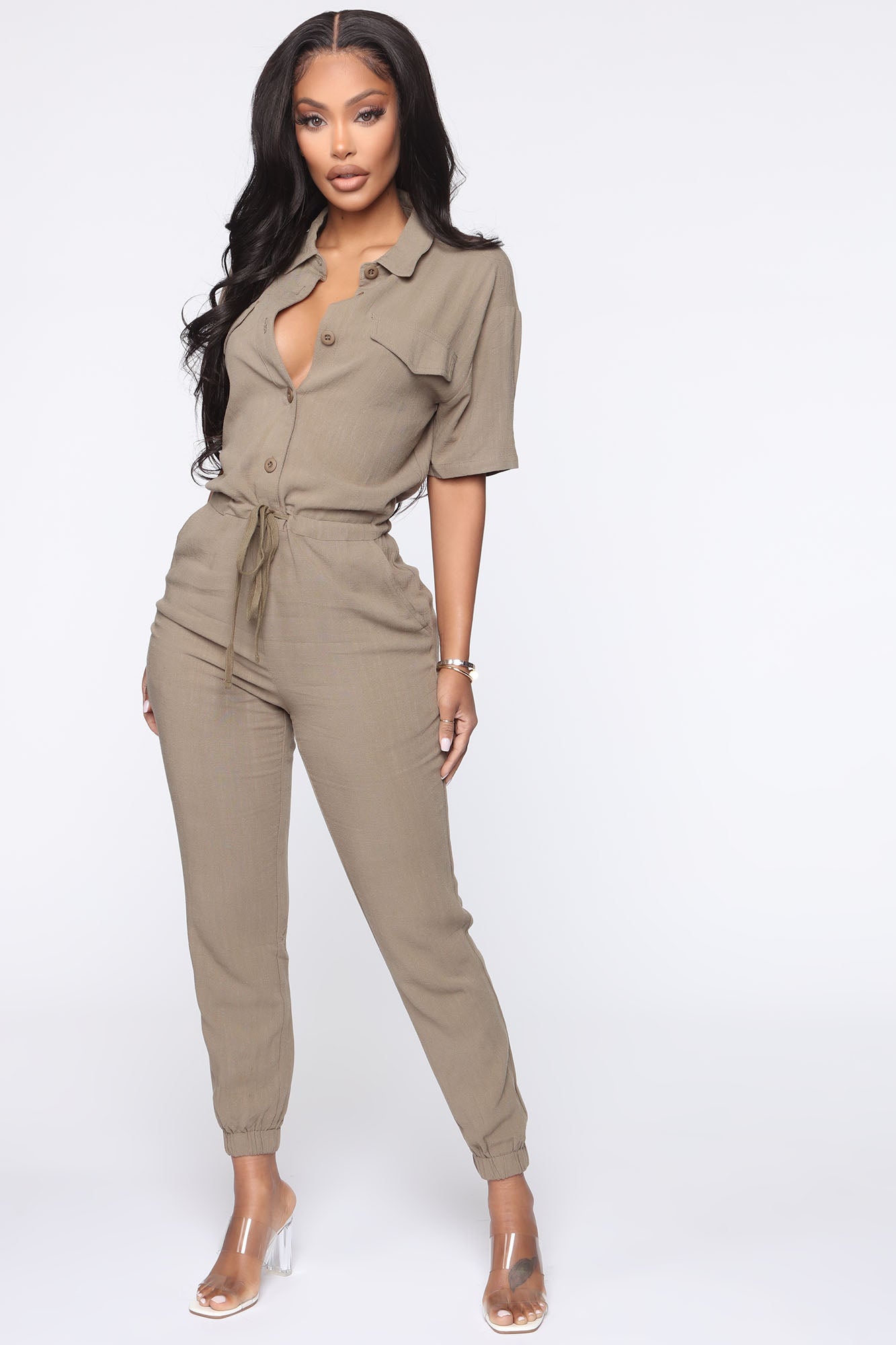 Fashion nova olive jumpsuit new arrivals