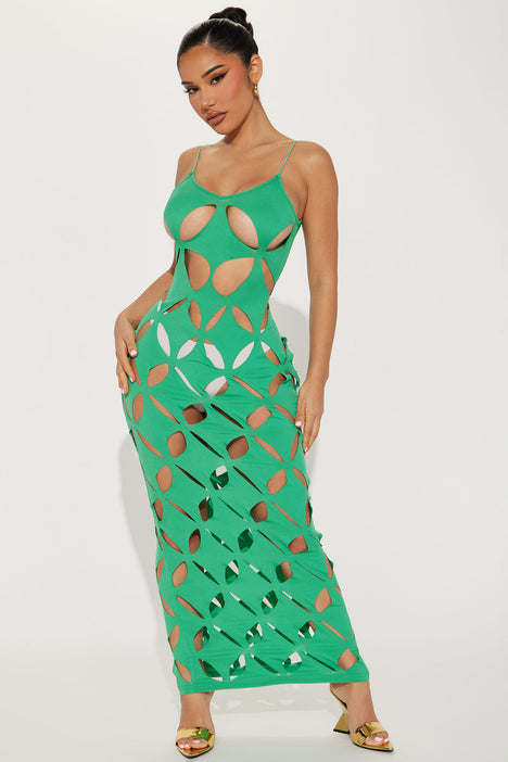 Fashion nova shop neon green dress