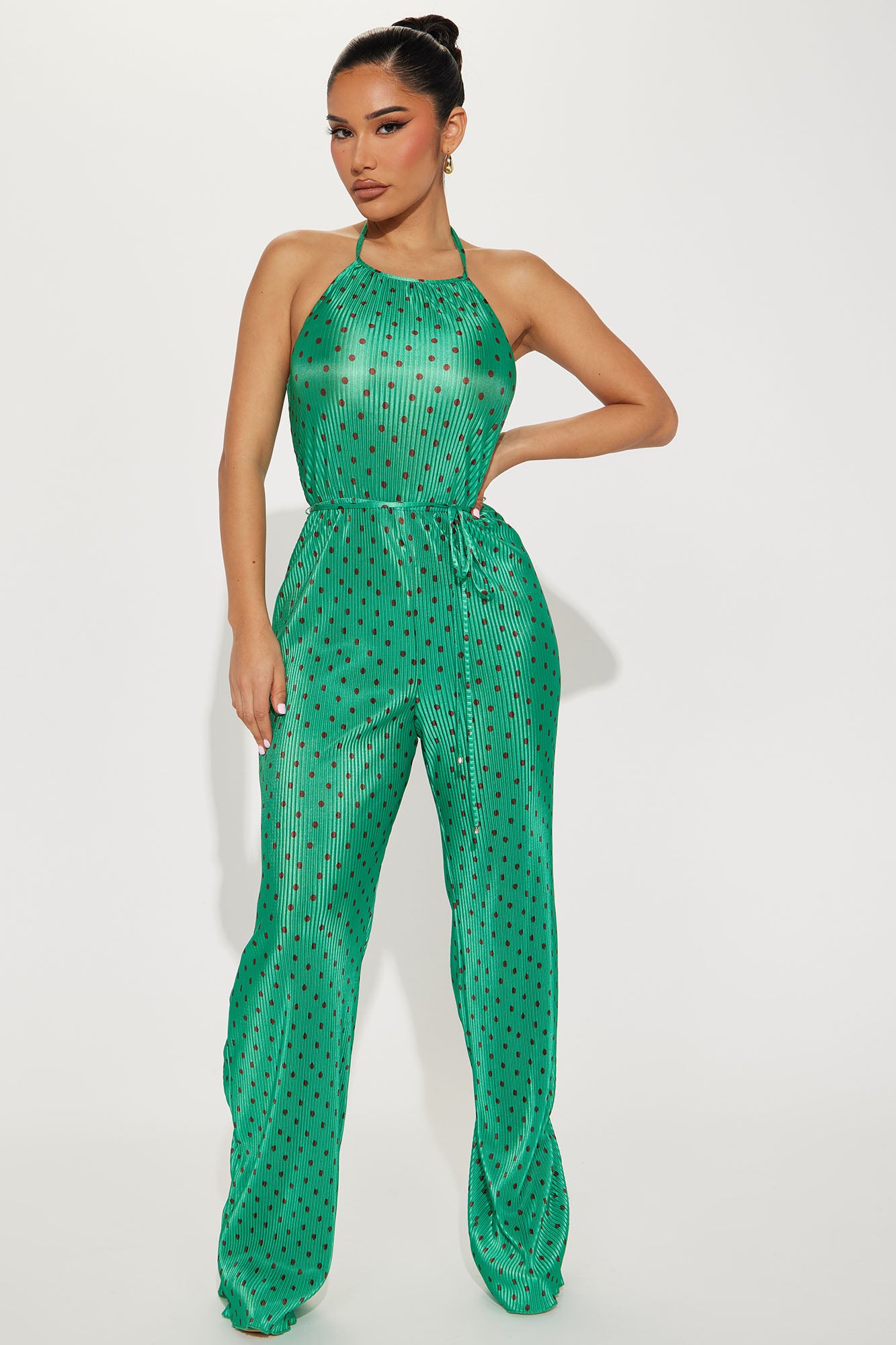 Fashion nova polka dot hotsell jumpsuit