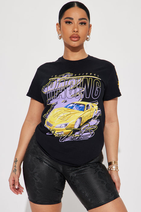 International Racing Graphic Tshirt Black