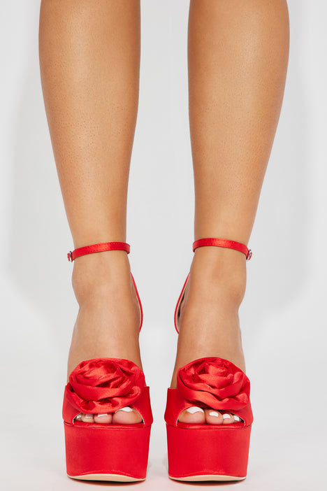 Rose platform deals heels