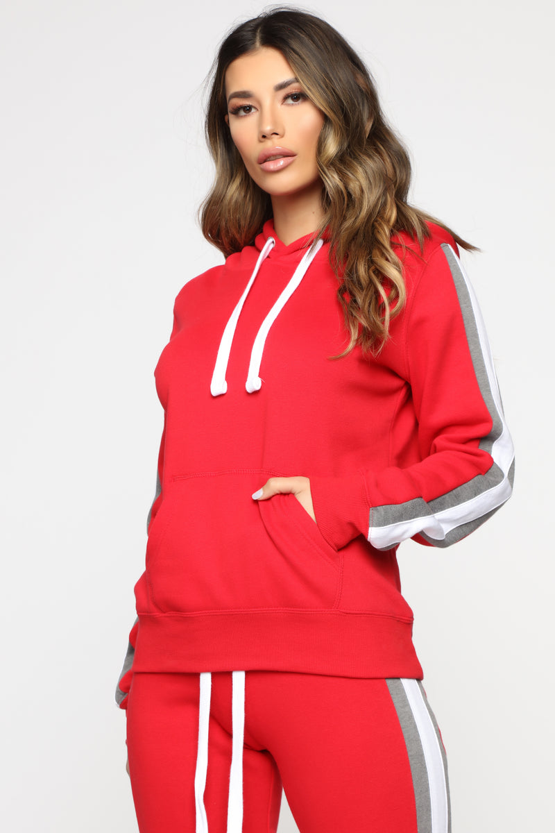 Chrissy Pullover Hoodie - Red | Fashion Nova, Knit Tops | Fashion Nova
