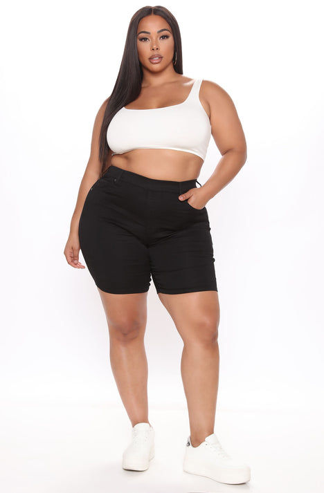 Plus size biker shorts fashion nova sale
