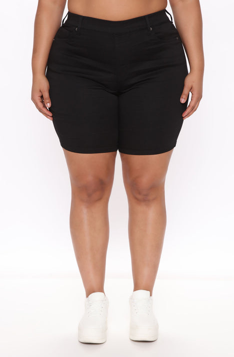 Fashion nova black ripped shorts cheap
