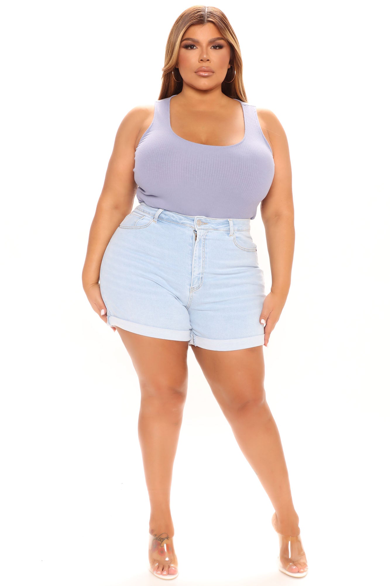 Fashion nova hot sale mom shorts
