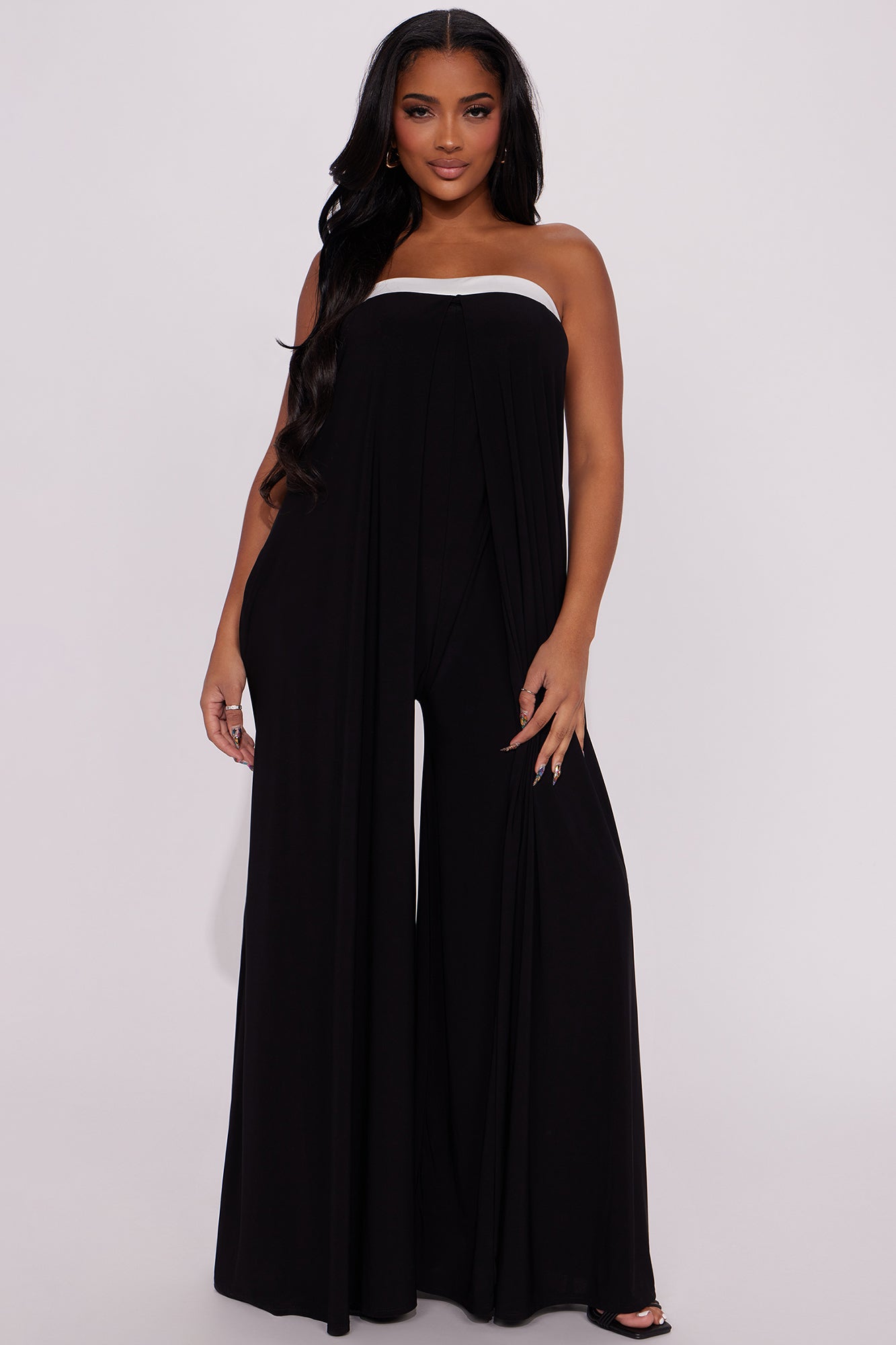Livia outlet strapless jumpsuit