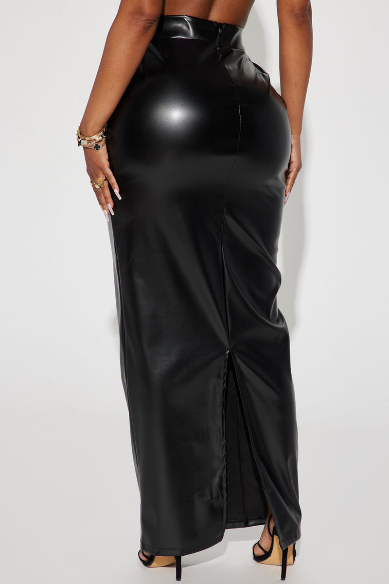 Victoria Faux Leather Maxi Skirt - Black | Fashion Nova, Skirts ...