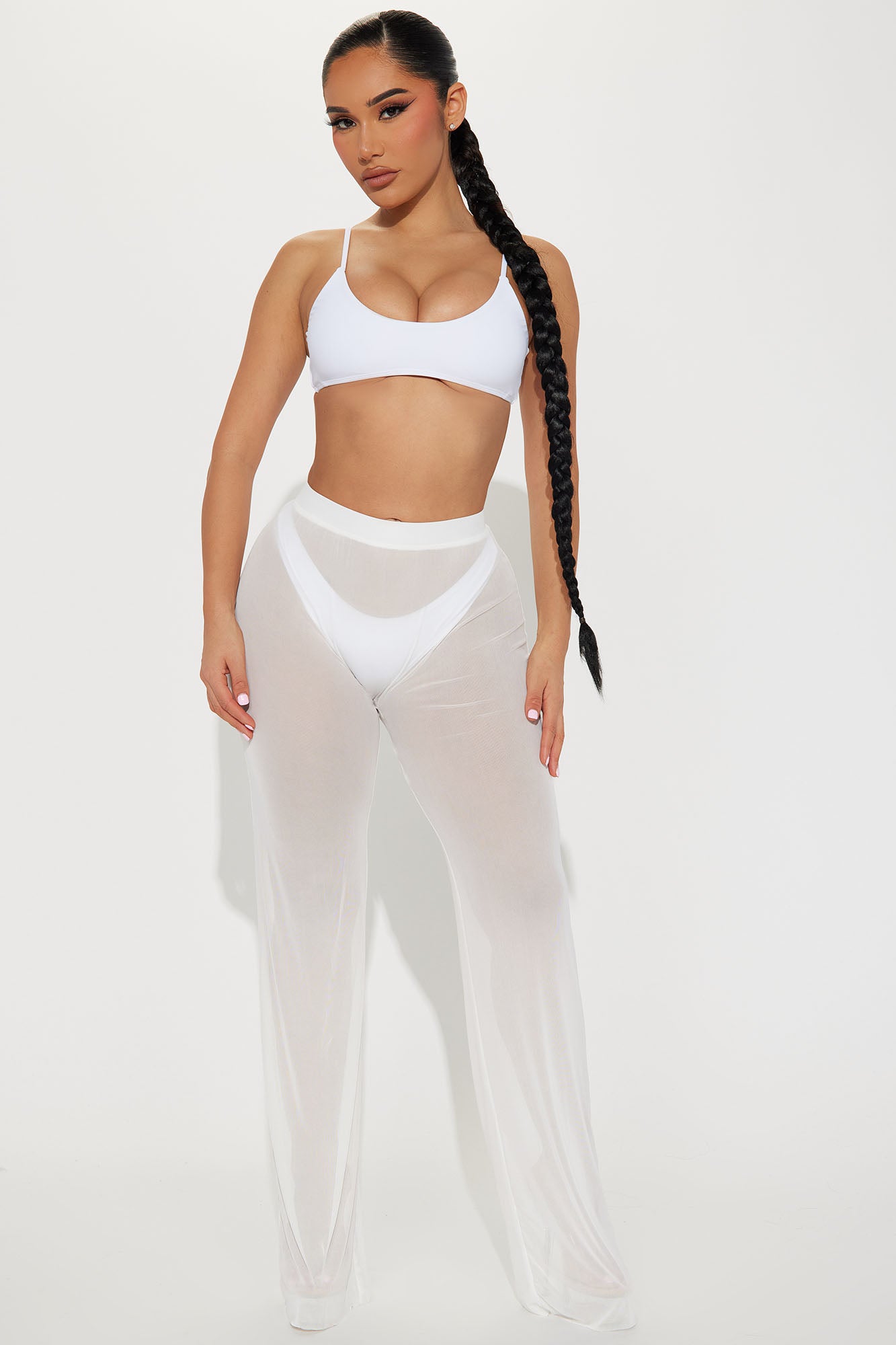Maui Mesh Swim Cover Up Pant White
