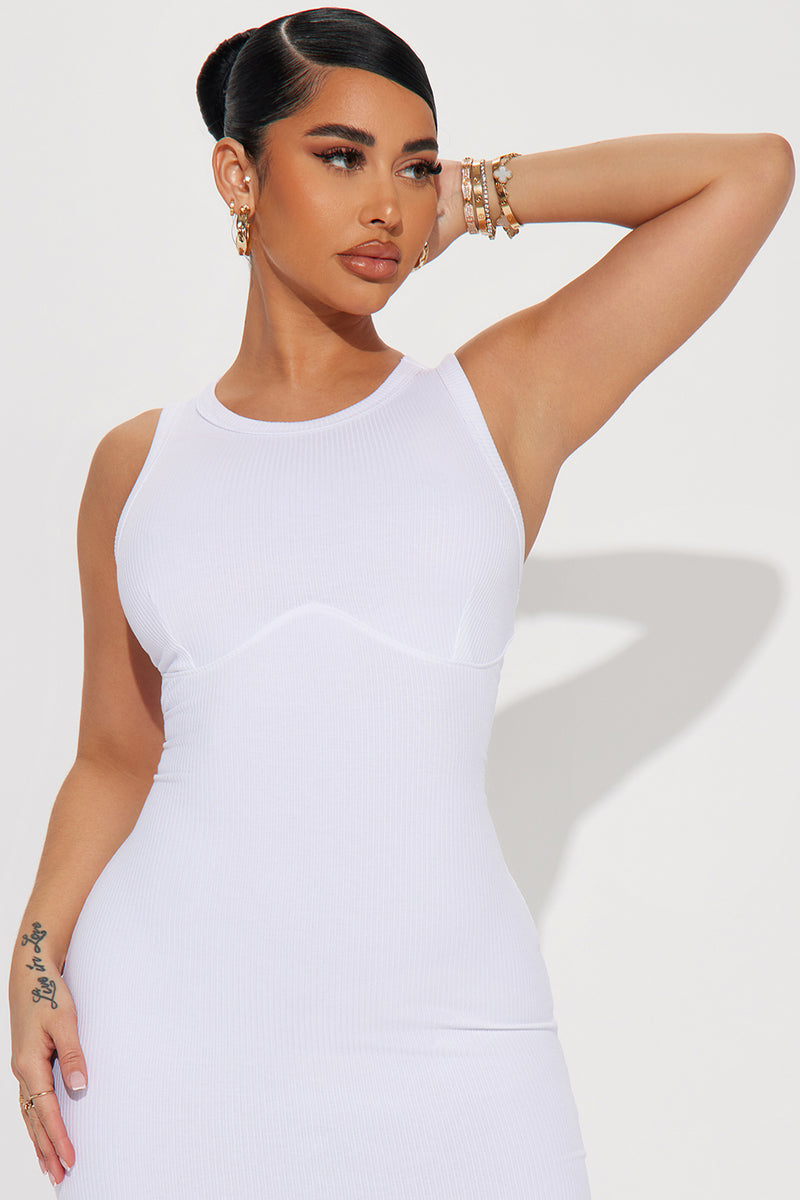 The Ribbed Midi Dress