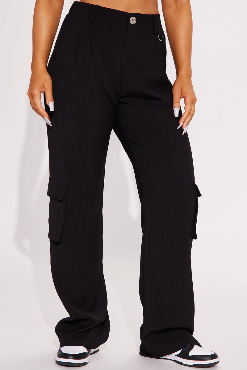 Working Hours Cargo Trouser Pant - Black | Fashion Nova, Pants ...