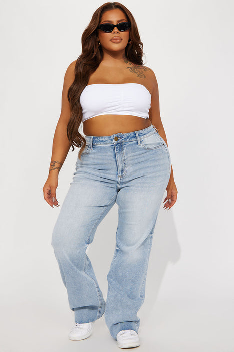 Tough Love Stretch Straight Leg Jean Light Wash
