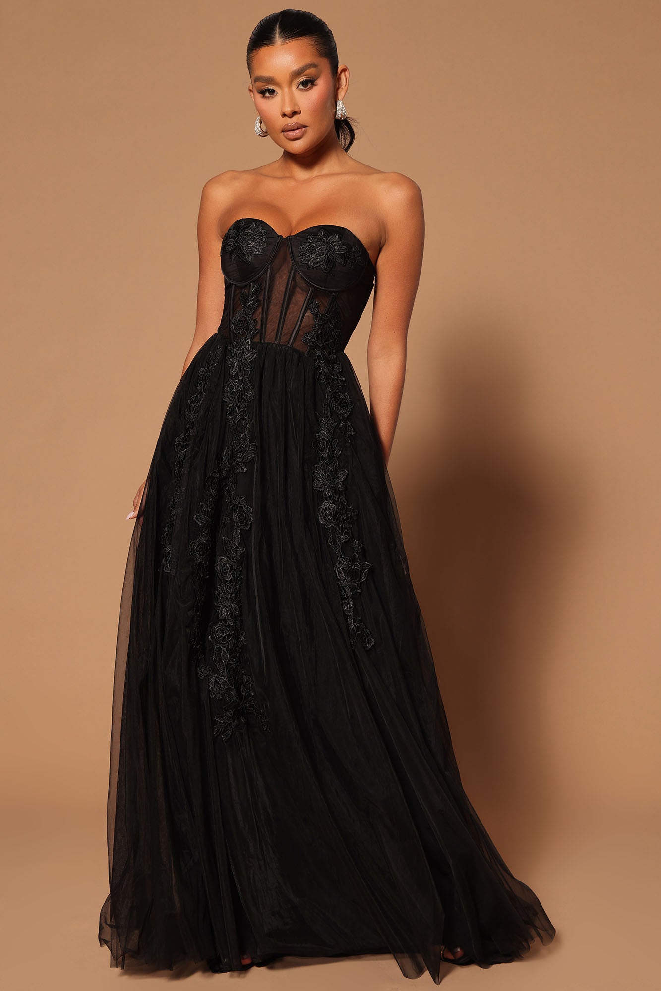 Black tulle gown 2025