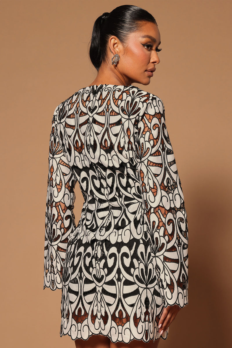 Mariana Crochet Mini Dress - Black/White | Fashion Nova, Luxe | Fashion ...