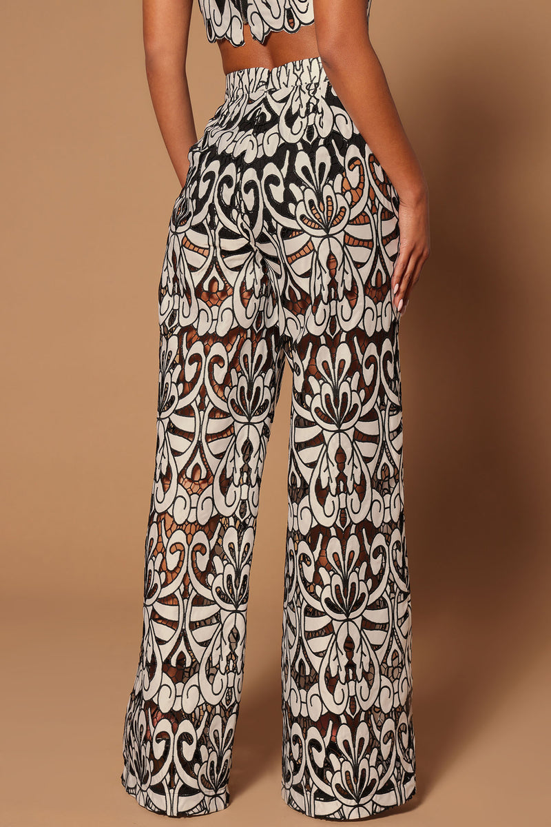 Mariana Crochet Pant - Black/White | Fashion Nova, Luxe | Fashion Nova