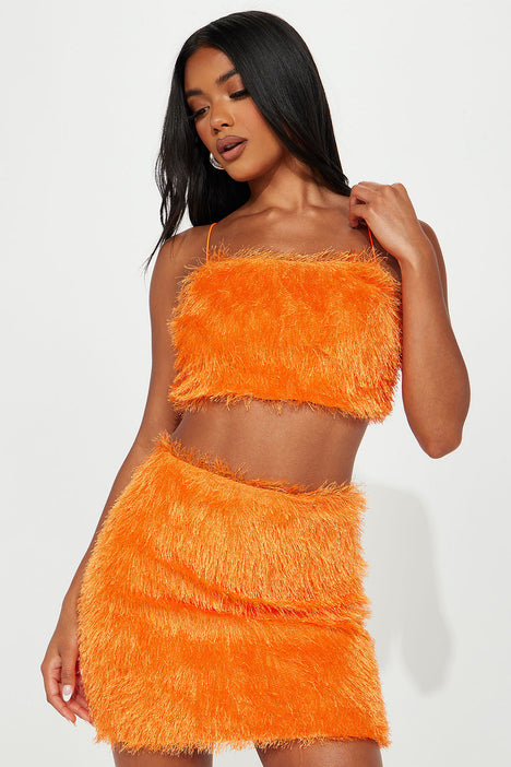 Always A Fun Time Skirt Set Orange