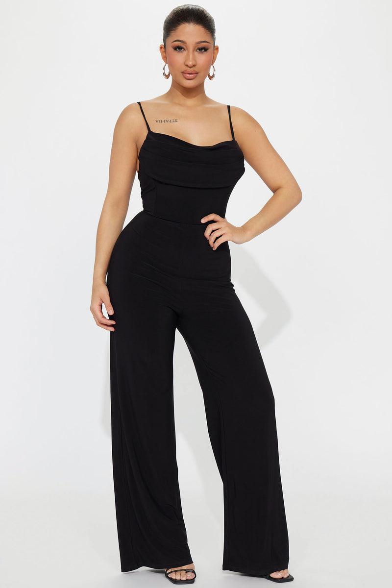 Candice Cowl Neck Jumpsuit - Black | Fashion Nova, Jumpsuits | Fashion Nova