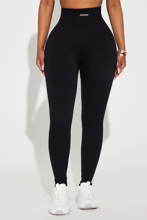 Effortless Triton Ribbed Seamless Legging - Black