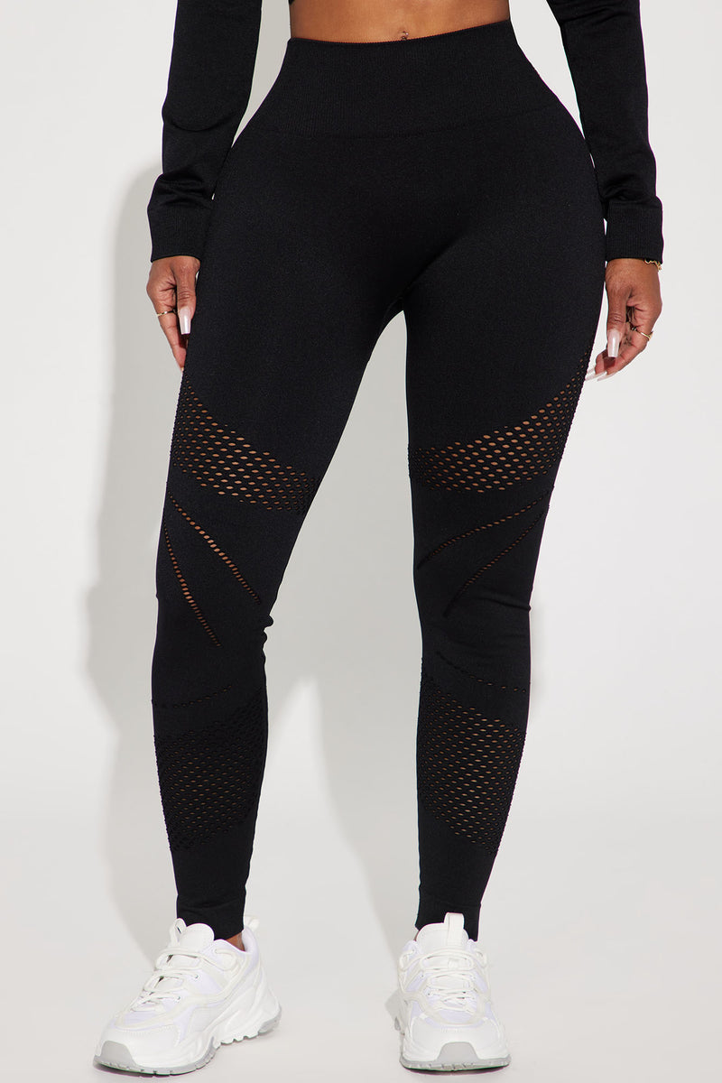 Work Out For Me Laser Cut Seamless Legging Black Fashion Nova, Nova