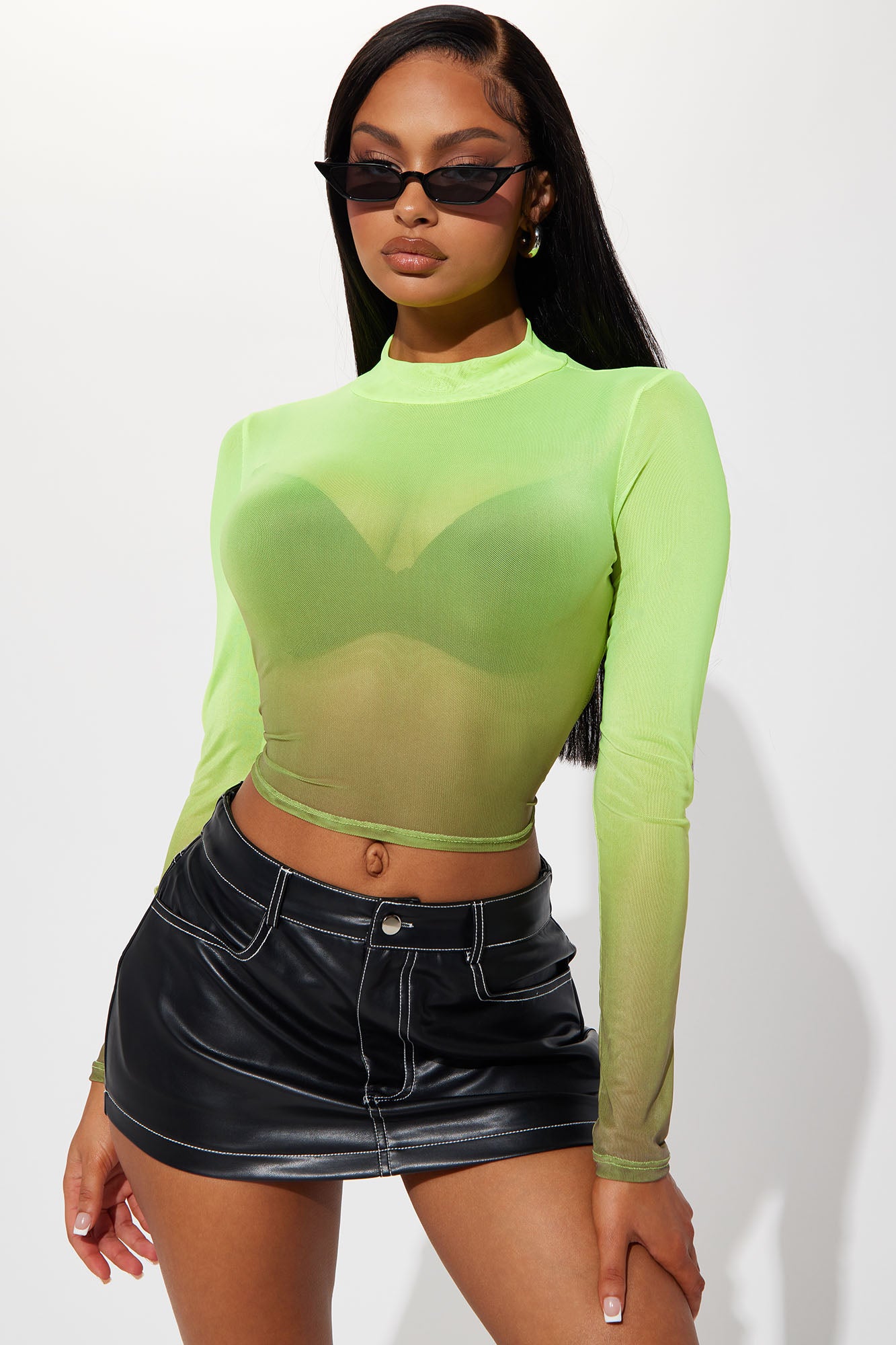 Neon mesh top hotsell
