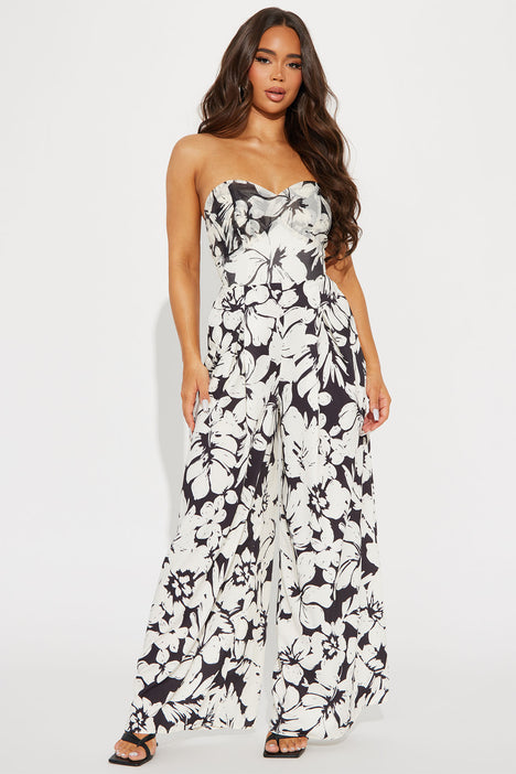 Floral jumpsuit fashion nova outlet